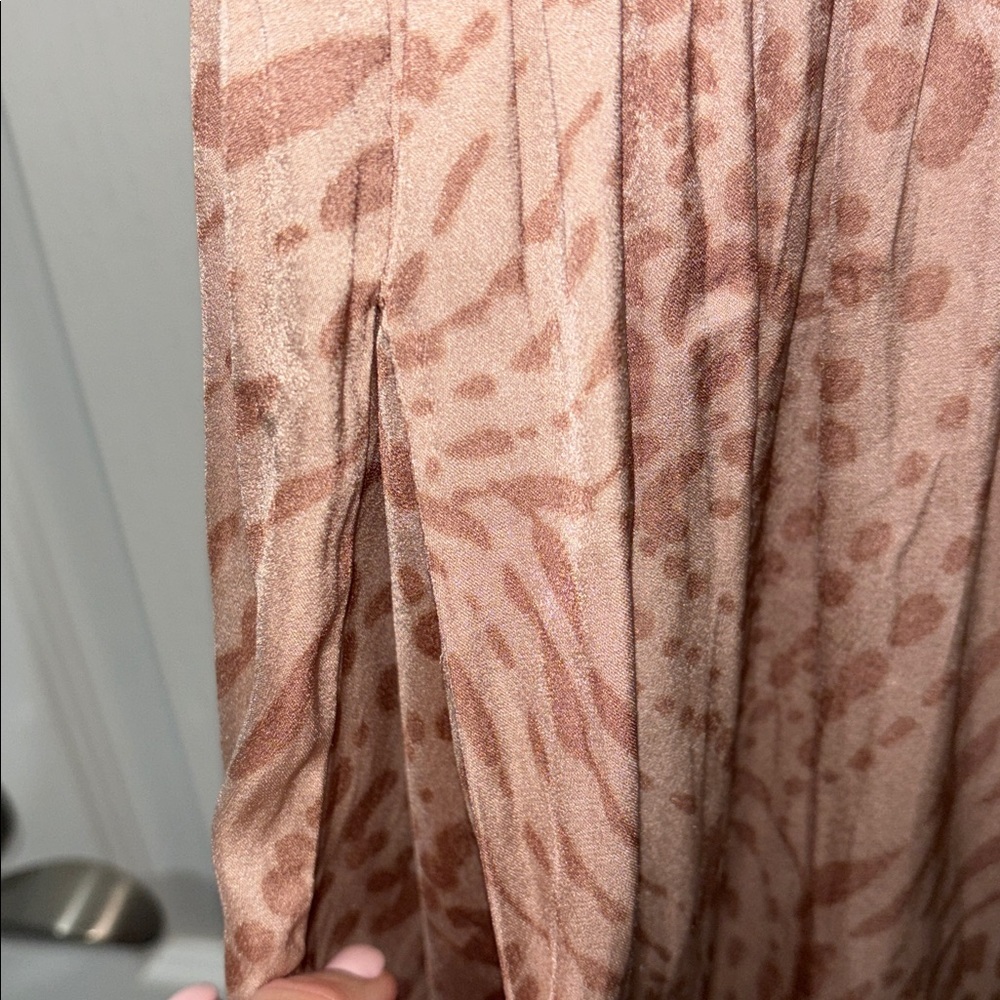 GRADE & GATHER SLIT SKIRT SUMMER DRESS animal print size small - Picture 8 of 10